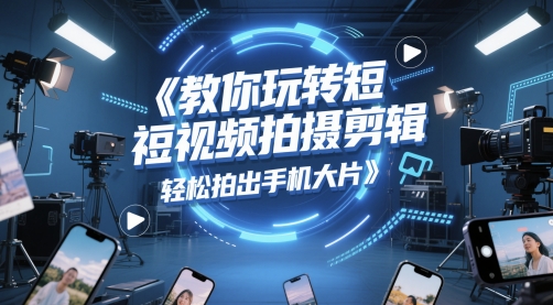 教你玩转短视频拍摄剪辑，轻松拍出手机大片-禾谷轻创网