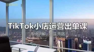 TikTok小店运营出单课，从开店选品、运营出单、发货回款，进行全流程讲解-禾谷轻创网