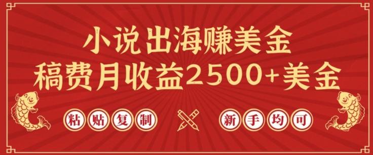 小说出海赚美金，稿费月收益2500+美金，仅需chatgpt粘贴复制，新手也能玩转【揭秘】-禾谷轻创网