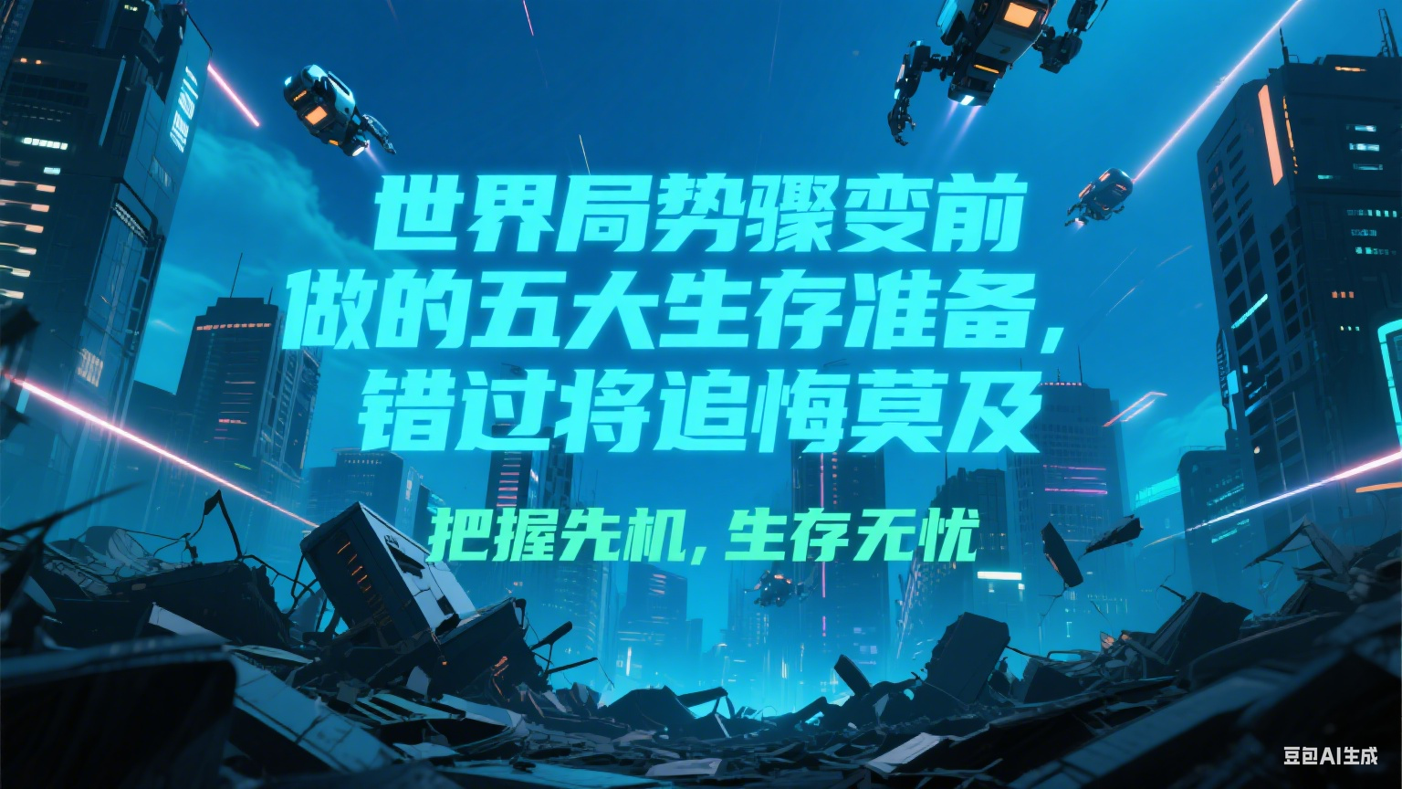 付费文章《世界局势骤变前必做的五大生存准备,错过将追悔莫及》-禾谷轻创网