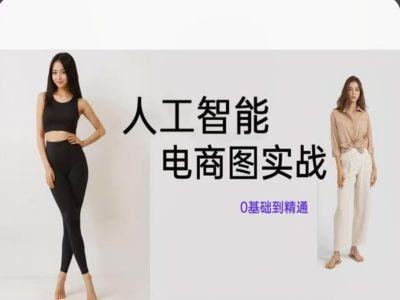 人工智能SD电商图实战，ai绘图0基础到精通-禾谷轻创网