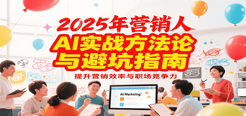 2025年营销实战方法论与避坑指南，利用AI提升营销效率与职场竞争力-禾谷轻创网