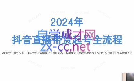 六六老师·2024年抖音直播带货起号全攻略-禾谷轻创网