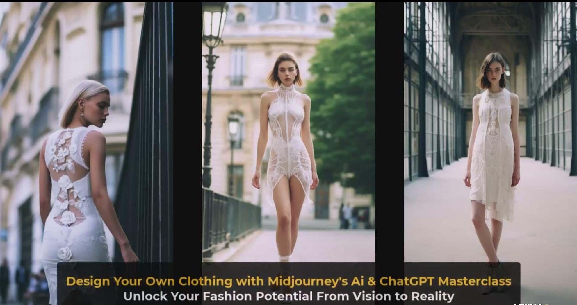 图片[4]-利用 Midjourneys Ai 人工智能设计自己的服装AI大师班-10节课-中英字幕-禾谷轻创网