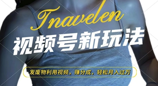 视频号新玩法，废物利用视频，撸分成收益，轻松月入过W【揭秘】-禾谷轻创网