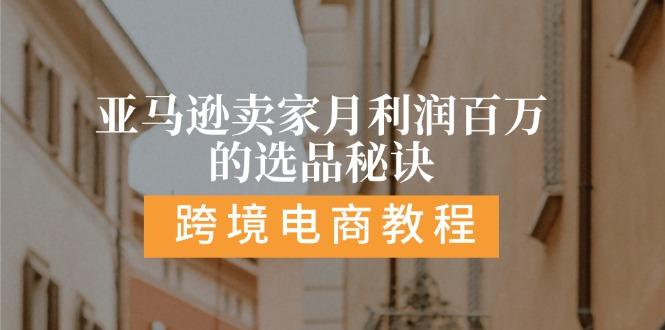 亚马逊卖家月利润百万的选品秘诀:  抓重点/高利润/大方向/大类目/选品...-禾谷轻创网