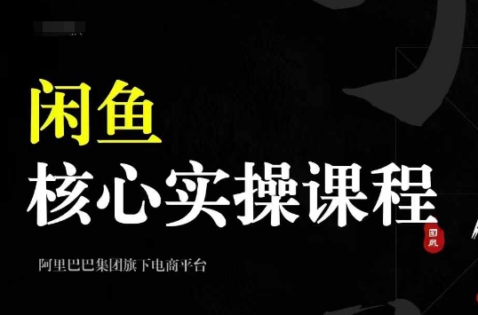 2024闲鱼核心实操课程，从养号、选品、发布、销售，教你做一个出单的闲鱼号-禾谷轻创网