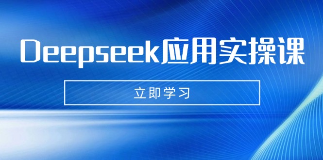 Deepseek应用实操课：AI制作数字妈妈、写真、短视频，辅导作业，PPT制作等-禾谷轻创网