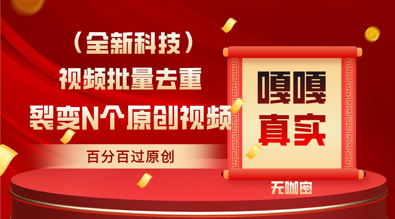 最新全自动去重技术，批量操作百分百过原创-禾谷轻创网