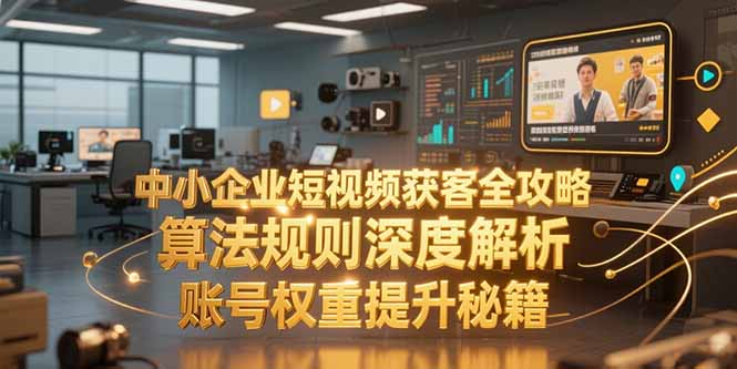 中小企业短视频获客全攻略，算法规则深度解析，账号权重提升秘籍-禾谷轻创网