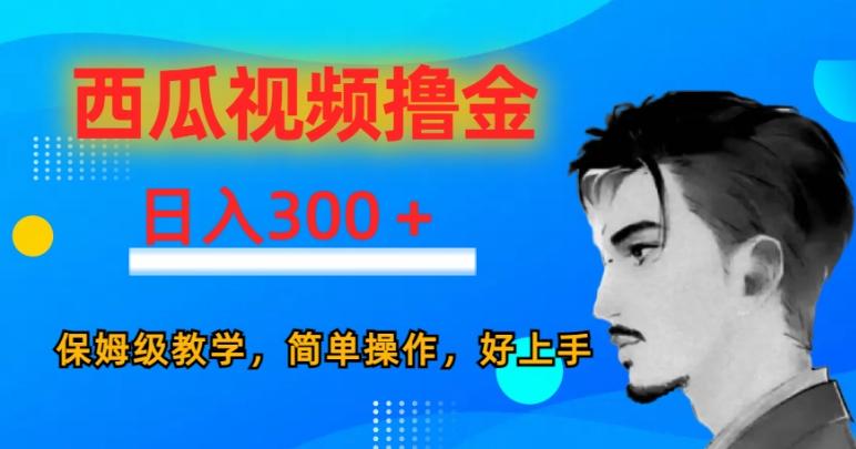 西瓜视频撸金日入300，保姆级教学，简单操作，好上手-禾谷轻创网
