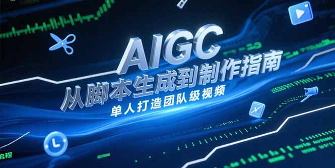 AIGC视频制作指南，从脚本生成到剪辑全流程，单人打造团队级视频-禾谷轻创网