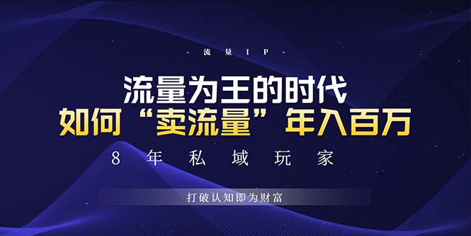 未来如何通过“卖流量”年入百万，跨越一切周期绝对蓝海项目-禾谷轻创网